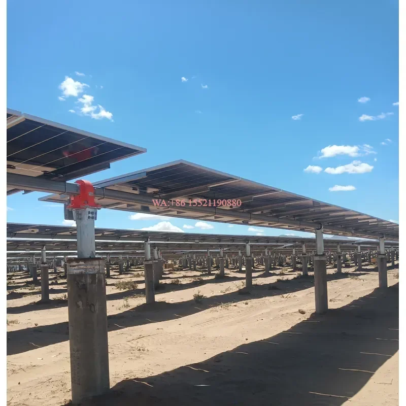 wmwmnu Customized Flat Single Axis Solar Tracker with Controller Components for Efficient Solar Panel Tracking System