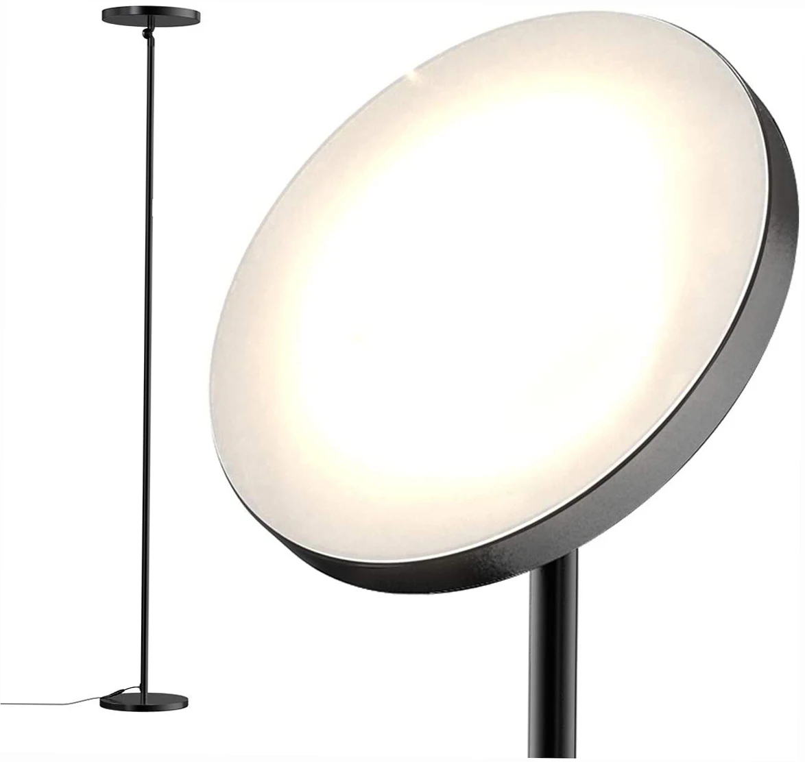 

Современный угловой светильник Sky LED Lamp Sky LED Torchiere Супер яркий торшер 30 Вт 2800 люмен 4 цветовых температуры для дома, спальни
