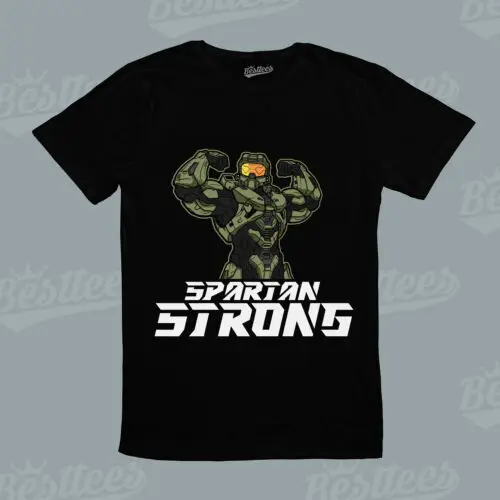 Spartan Roman Robot Strong Gym Machine Weight Lift Dumbbell Exercise T-Shirt