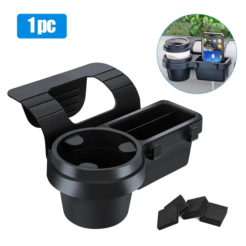Car Cup Stand Phone Holder Mount Tray Side Door Window Storage Barrel Pocket Hanging Storage Rack With Auto Interior Accessories