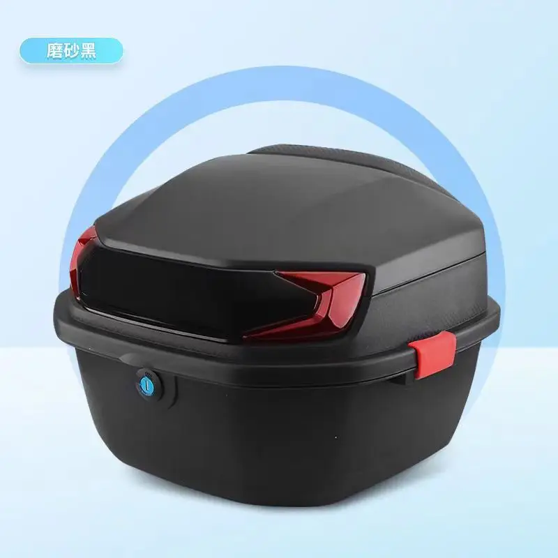 2022 New Waterproof Motorcycle Tail Box Electric Car Trunk Large Large Capacity Universal Battery Car Storage Box Modification