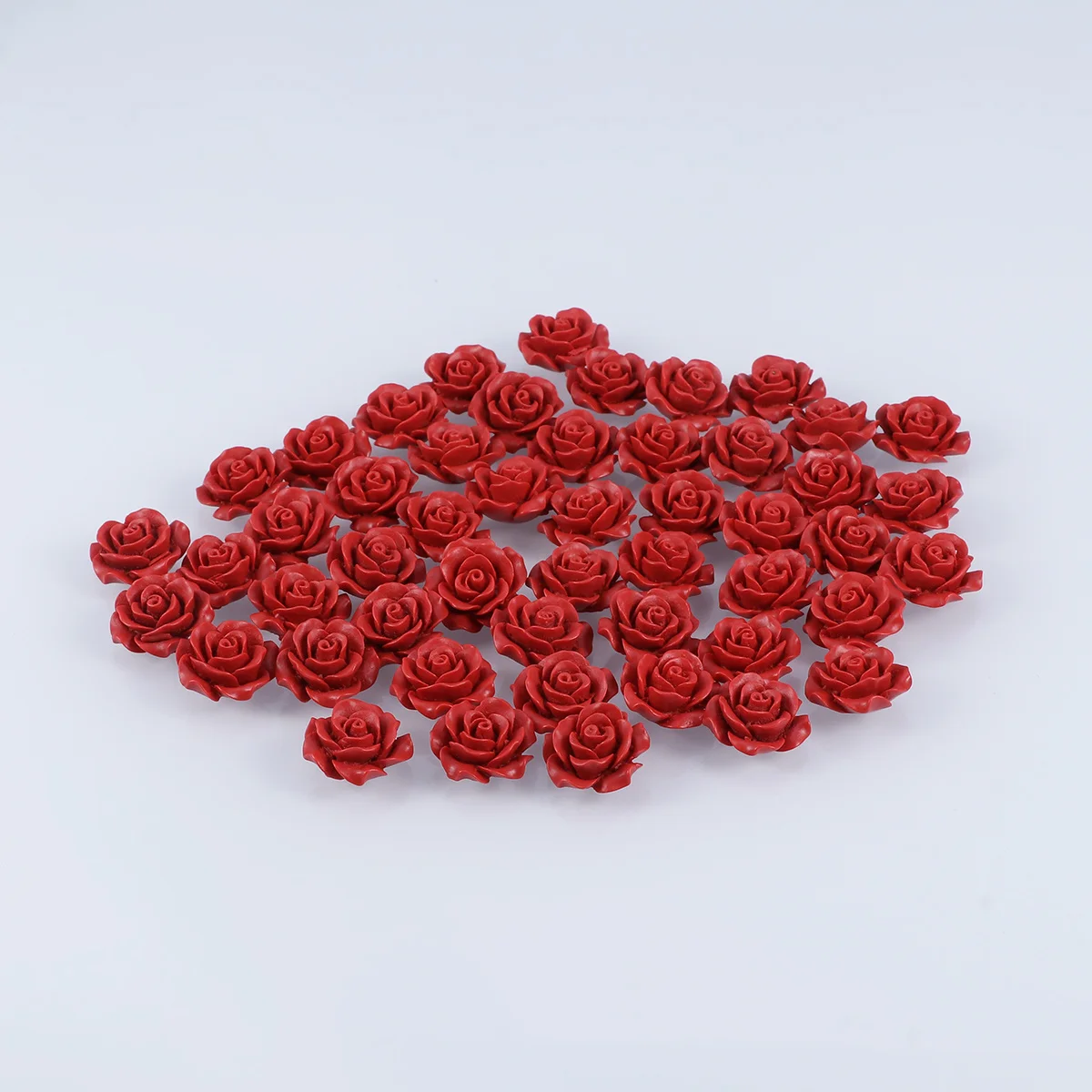 

50Pcs Rose Decor Handmade Craft 20mm DIY Jewelry Making Earrings Necklace Bracelets Accessories Rose Beads