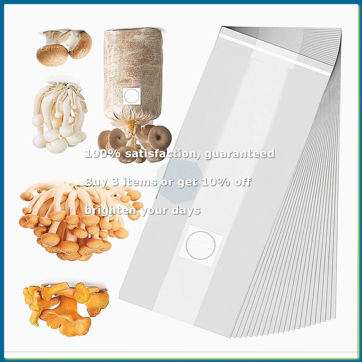 Mushroom Spawn Bag - Mushroom Grow Bags,25 Pack Polypropylene Mushroom