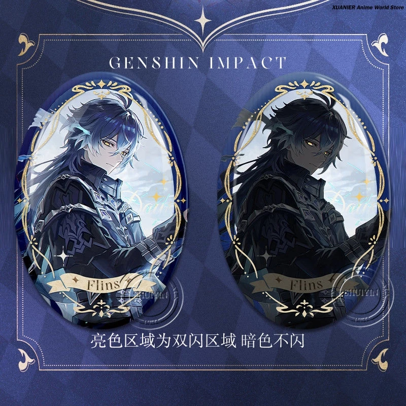 Anime Kyryll Chudomirovich Flins Serie Genshin Impact Cartoon Verzamel Badge Broche Pin Hanger Bedge Decor Cosplay Gift