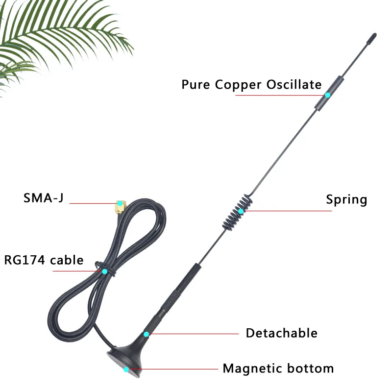 4G LTE 3G GSM Antenna 698-2700MHz 18dBi SMA Male TS9 Connector Omni WiFi External Router Sucker Aerial for Router b535 Amplifier