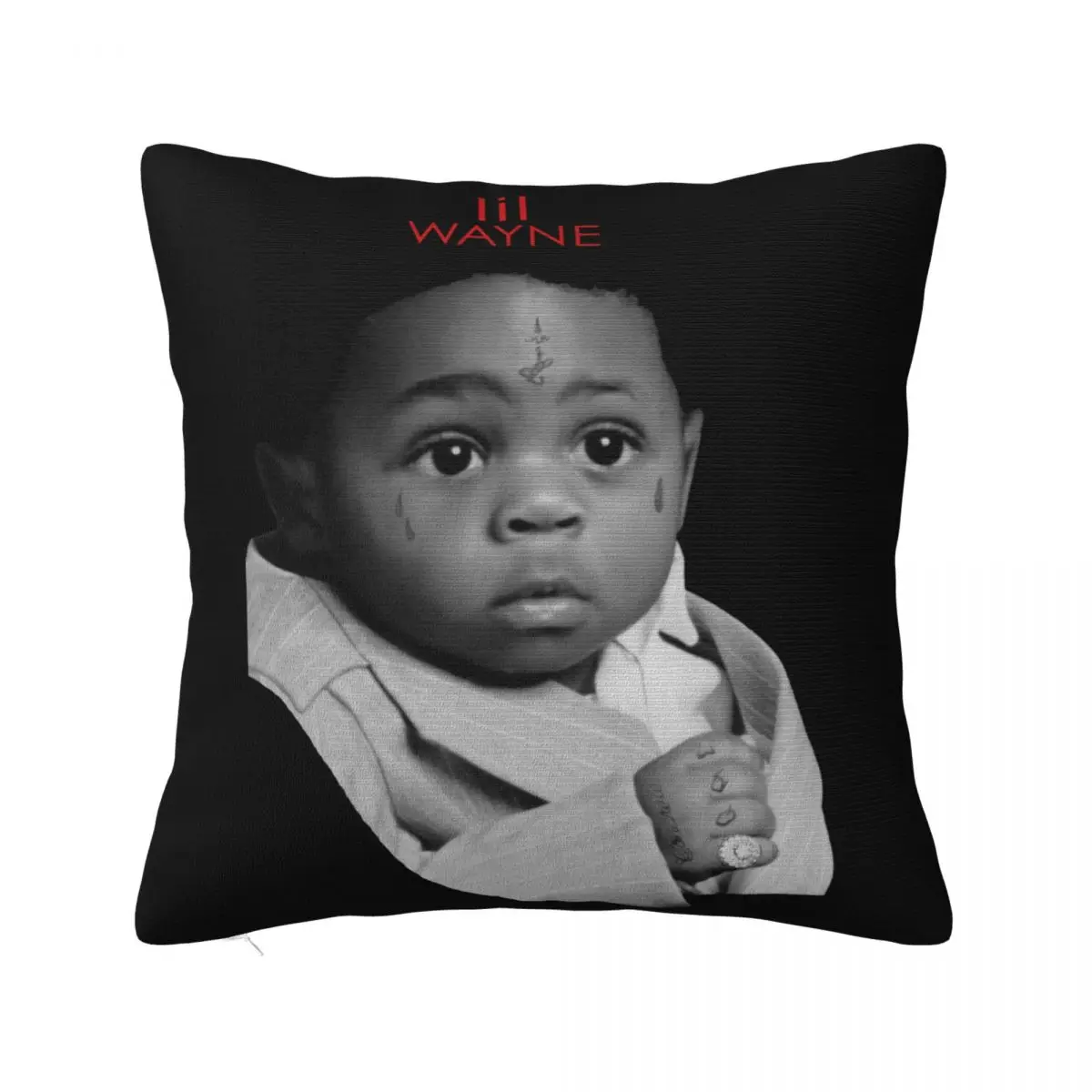 Lil Wayne Mens Baby Pic Mug Medium Rap Hip Hop Black M Graphic Women Men Movie Western Style Cartoon Pillow Case