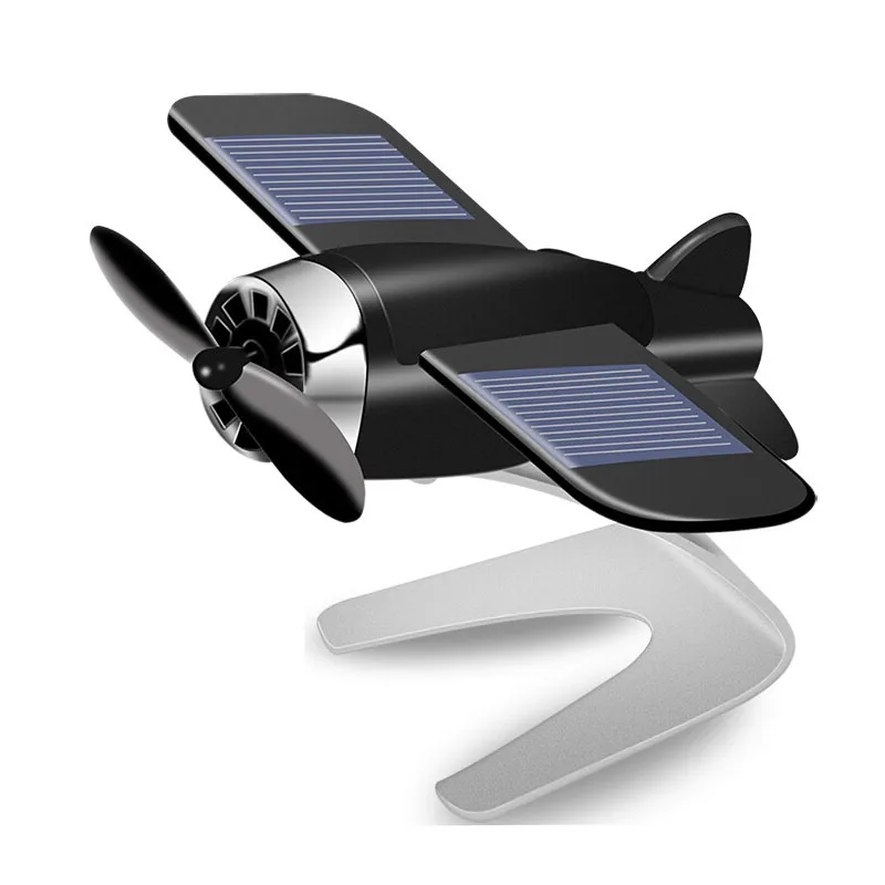 --New 2025 Solar Aircraft Car Scented Ornament Car Perfume Creative Car Interior Center Console Car Ornament