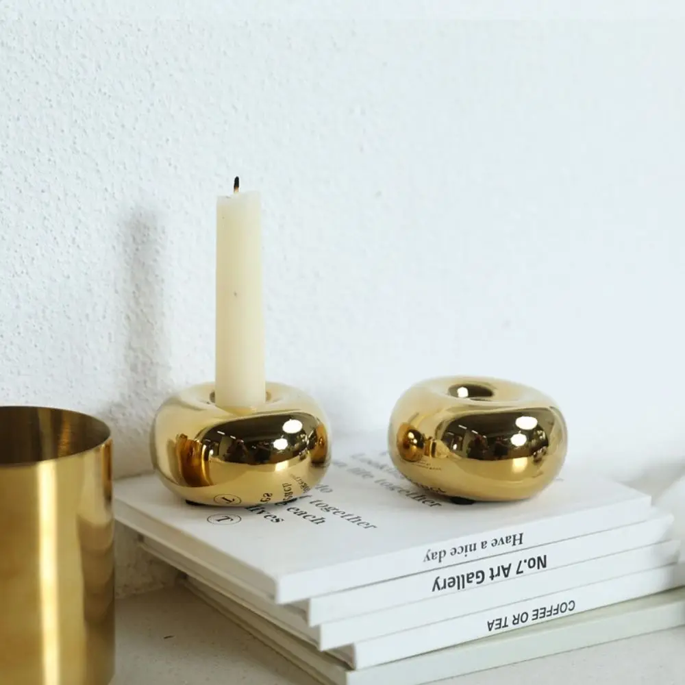 

Tabletop Ornament Ceramic Candle Holder Modern Decorative Wax Melt Burner Art Delicate Aroma Container Party