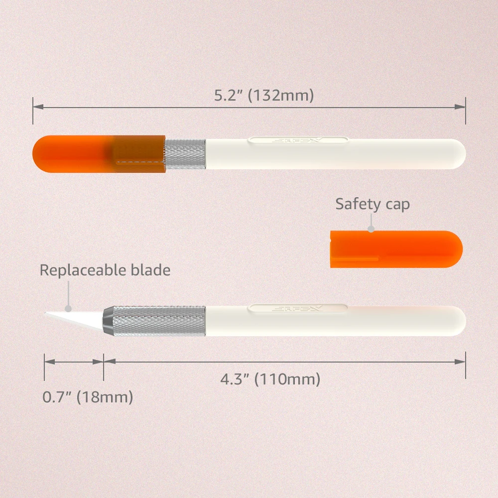 SafeX T107 CeramicsCutter Coltello Penna di carta Coltello Art Utility Coltello Taglio Adesivi Scrapbooking Utensile da taglio Forniture a mano