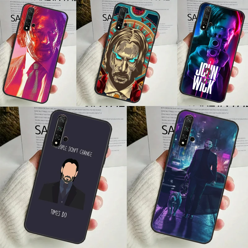 John Wick Case For Huawei Nova 11i 3i 7i 5T 11 9 10 SE Y60 Y61 Y70 Y90 Y91 P20 P40 Lite P30 Pro Cover