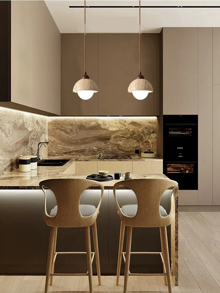 estilo minimalista japones pendant light led interior noz log yellow traverten chandelier salao quarto cafe bar luz de suspensao 01