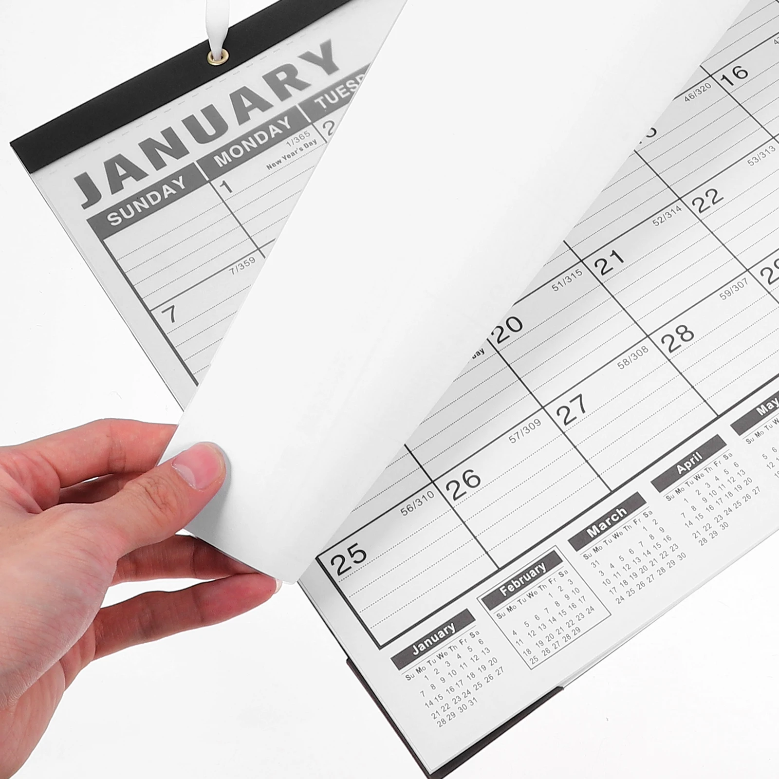 

Simple English Version of The Calendar Office Wall Calendars Hanging Paper Monthly Family Birthday
