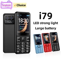 Mini i79 (H6) Elderly 2G Cellphone 2.4Inches TFT Screen 32MB RAM Torch Dual SIM English keyboard Mobile Phone