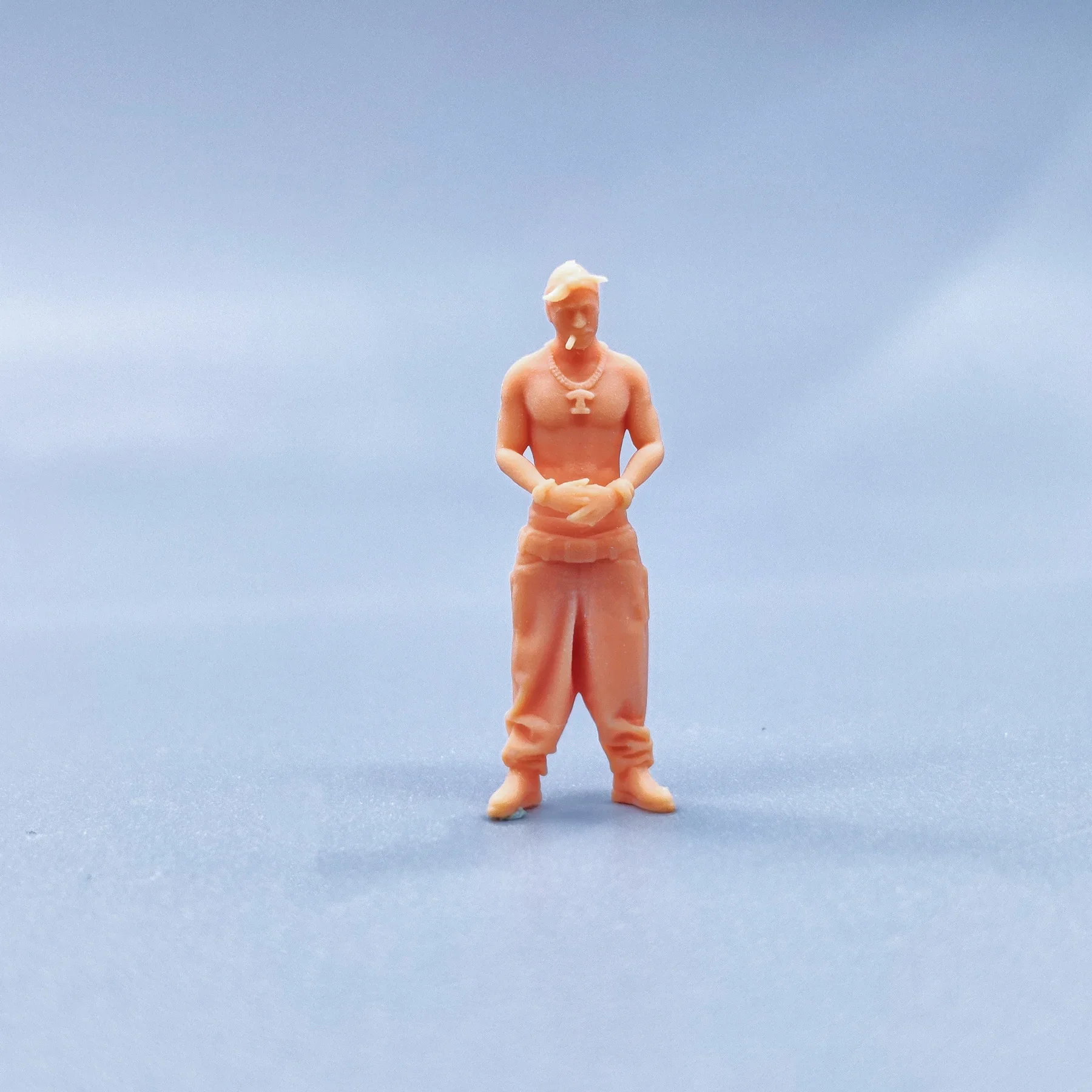 1/64 1/43 Figuren Maßstab Modell Harz 2Pac Rap Sänger Hip Hop Szene Passende ungefärbte Miniaturen Diorama handbemalt T924