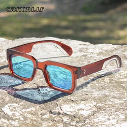 CRIXALIS Fashion Square Sunglasses for Men Women 2025 Luxury Brand Designer Sunglasses Female Gradient Shades Ladies UV400