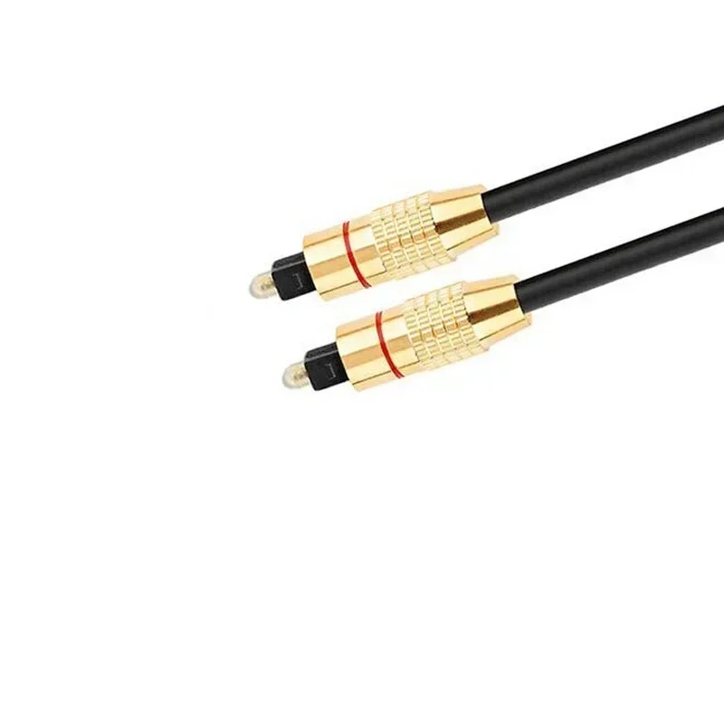 Digital Optical Fiber Audio Transmission Side Interface Toslink Audio Cable OD6.0mm Gold - plated Head Cable