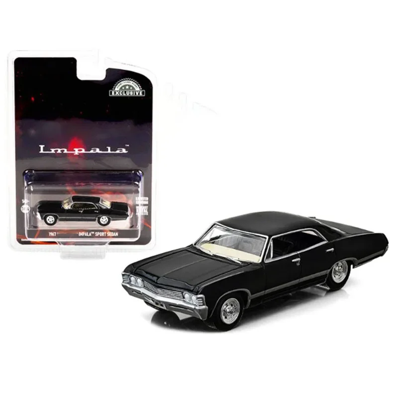 Odlew w skali 1:64 1967 Impala sportowe aluminiowy Model samochodu mięśniowe klasyki zabawki dla dorosłych kolekcja pamiątek prezenty statyczne