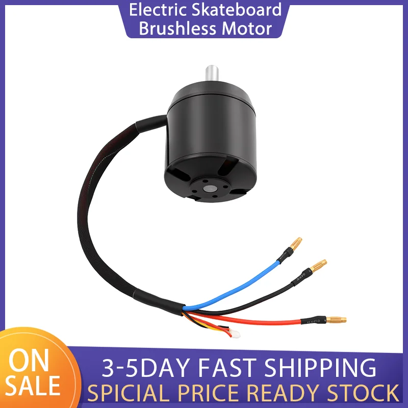 

Electric Skateboard Brushless Motor Black for Electric Skateboard Aluminum Alloy 18-50V Scooter Motor