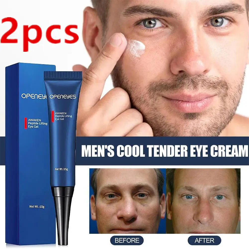 

2X Awaken Peptide Lifting Eye Gel Men Eye Cream Moisturizing Under Eye Cream Dark Circles Puffiness Fine Lines Eye Care