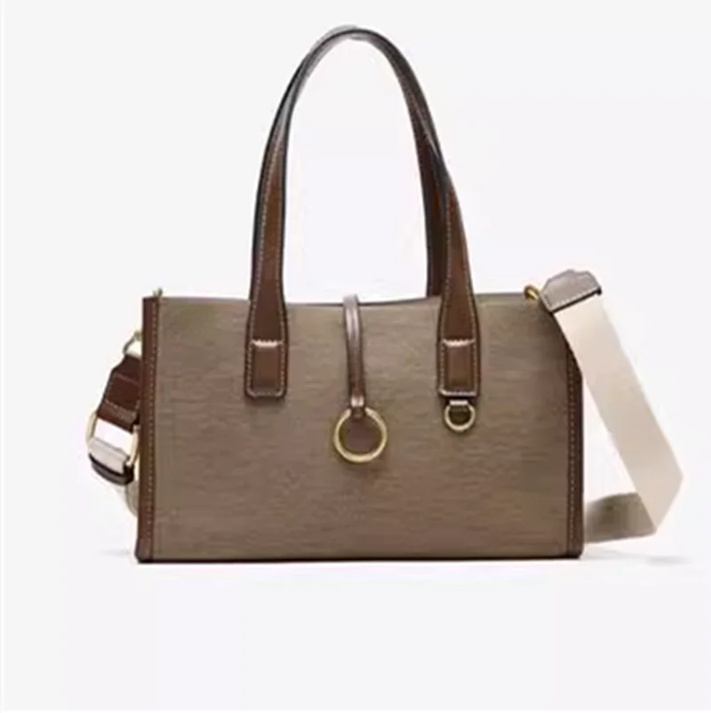 Brand Designer Pu Leather Tote Bags Top Handle Handbags Crossbody Bag with Removable Interior Zip Pouch for Commuter