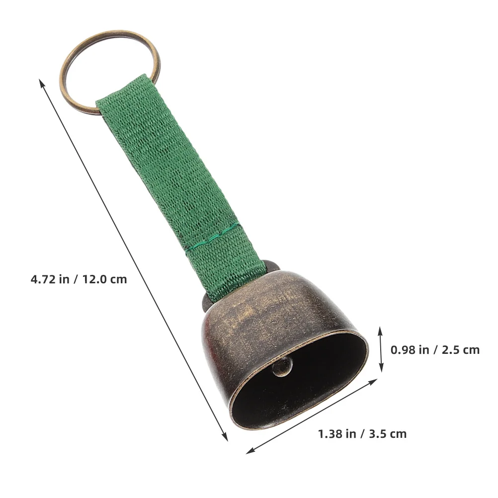 2 pçs sinos de urso acampamento sino vintage metal alto som claro leve para caminhadas fazenda animais de estimação sinos vaca ao ar livre