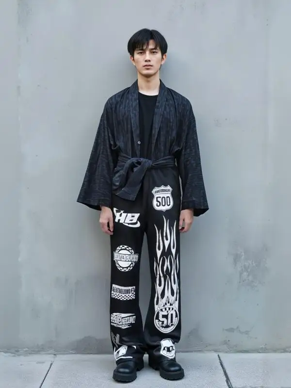 

Уличные спортивные брюки Y2K с высокой талией, простые повседневные брюки свободного покроя для пар, прямые брюки с эластичной резинкой на талии, летняя молодежная мода