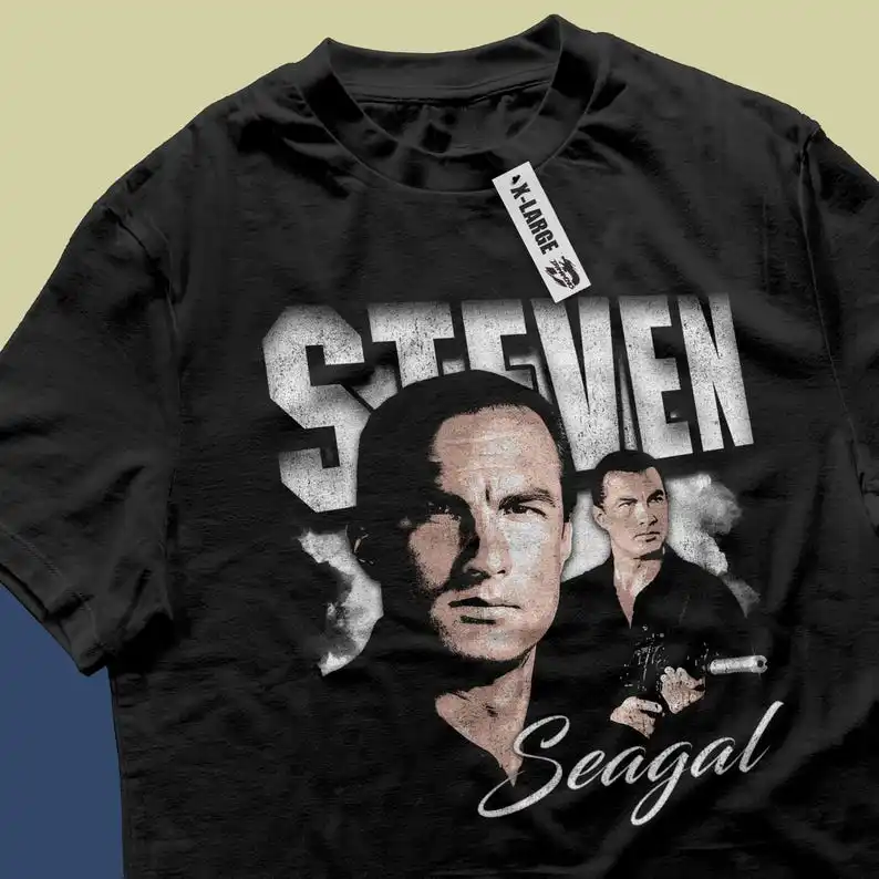 Bootleg Steven Seagal 80s 90s Retro Tee Vintage Steven Seagal T-shirt