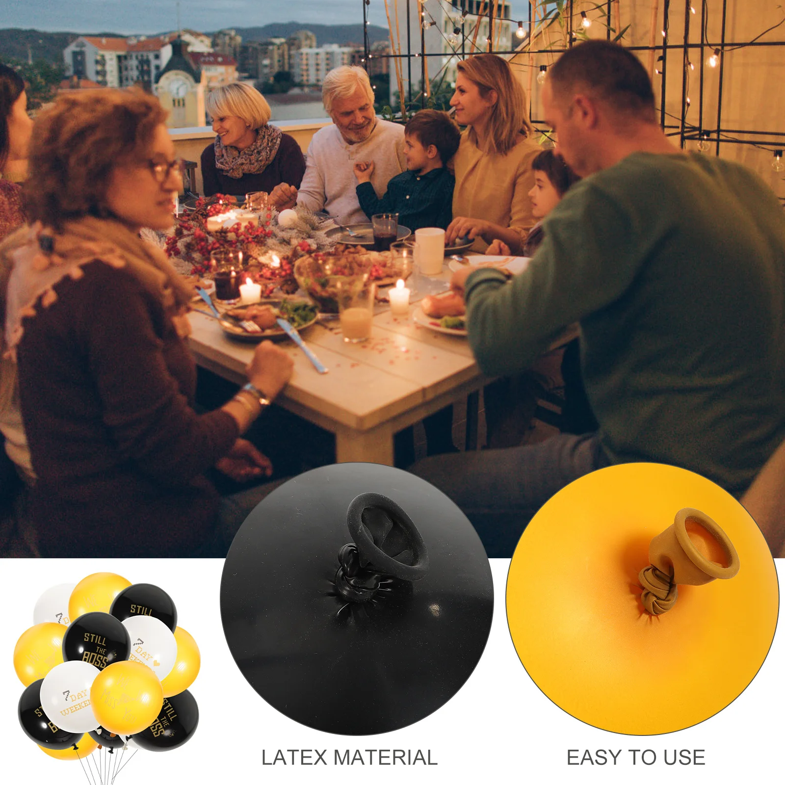 

30Pcs Balloons Premium Latex Decorations Create Joyful Atmosphere Party Supplies Retirement Balloons