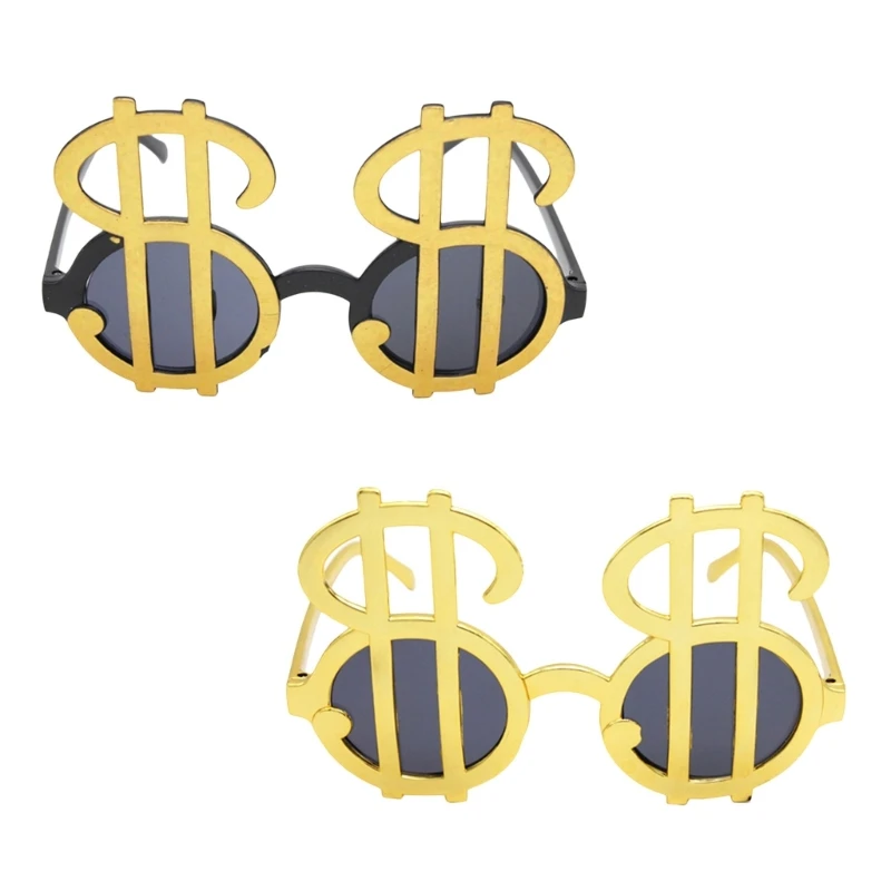 Funny Sunglasses Props Dollar Signs Funny Birthday Photobooth Props Novelty Casino Theme Party Supplies for Teens