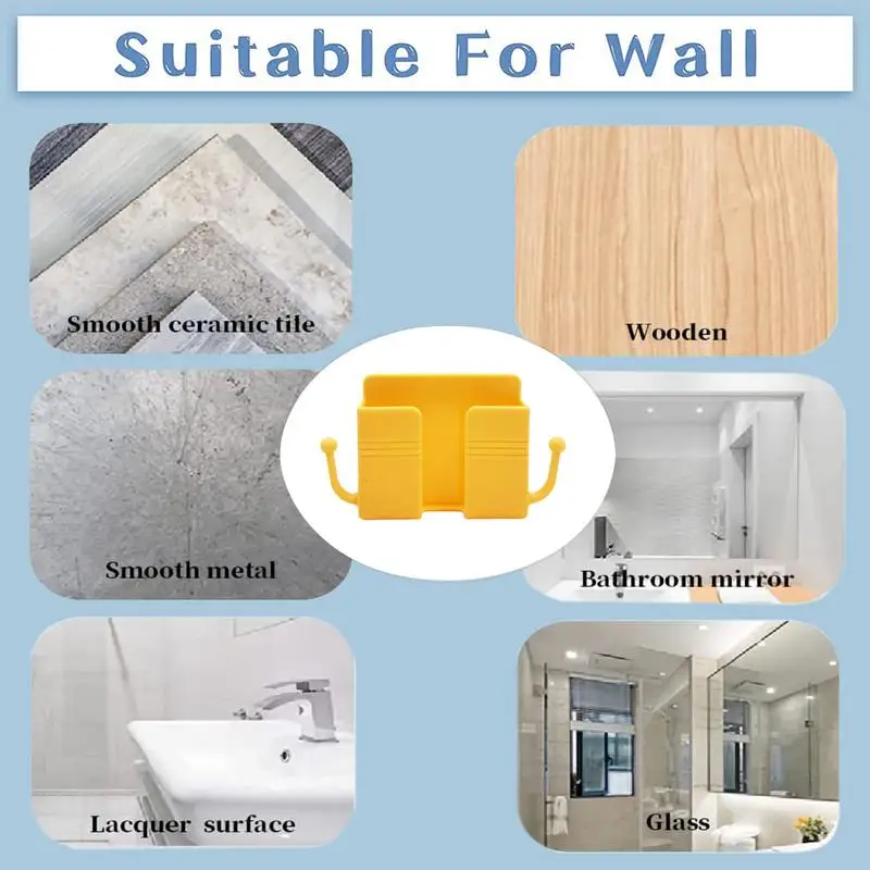 Penyangga ponsel perekat pasang dinding, ponsel kokoh & Aksesori sandaran telepon unik dan multifungsi untuk rumah dan kantor