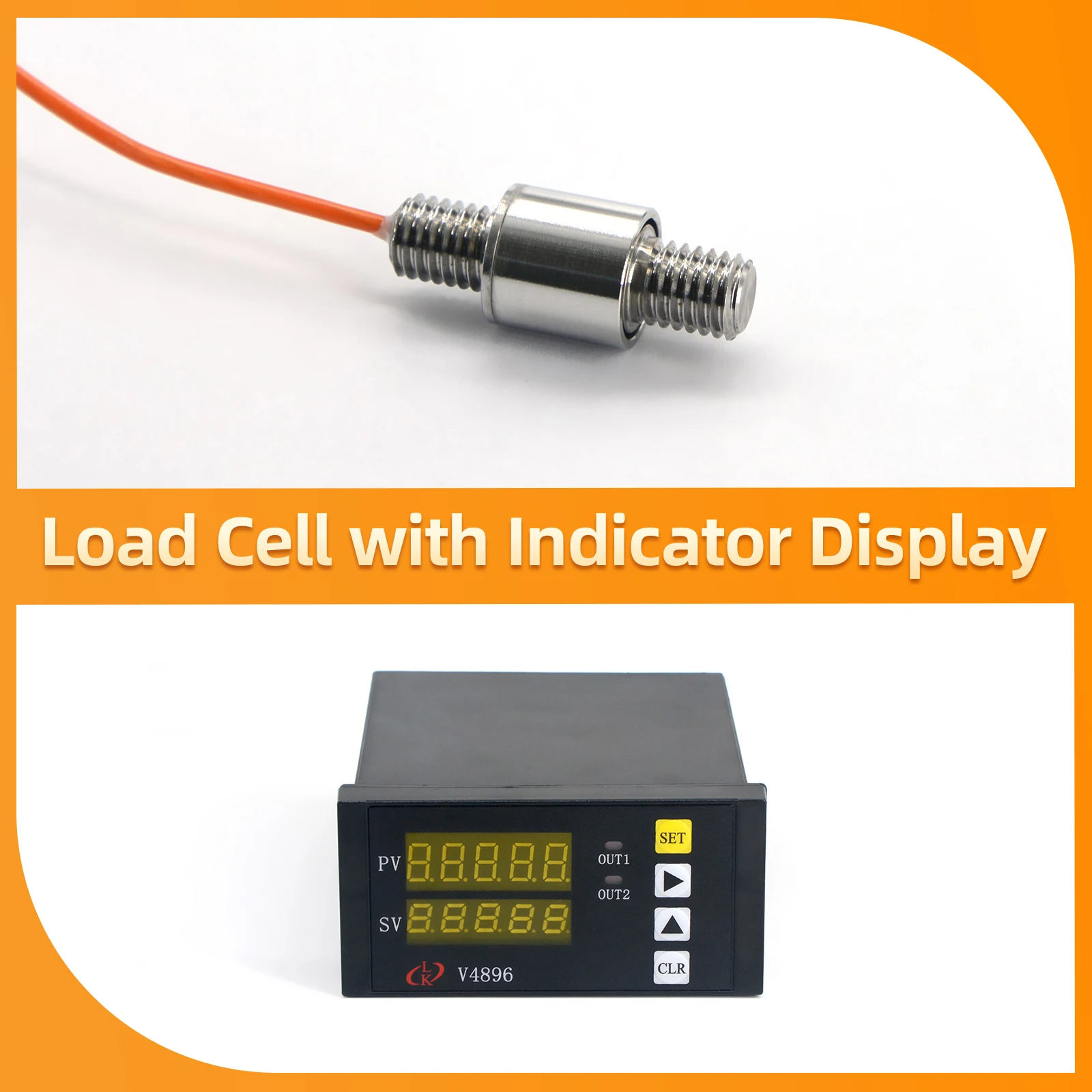 

Mini Load Cell Sensor with Indicator display, Compression and Tension Load Cells for Force Measurement 10KG 20KG 30KG 50KG 100KG