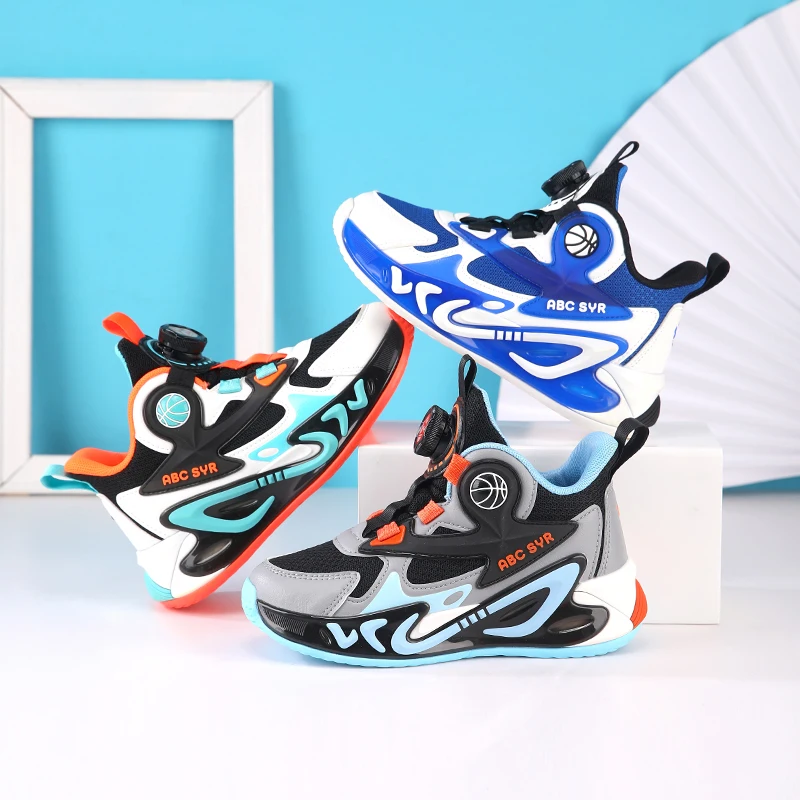 

Children Shoes Boy Sneaker Luxury High Top Kids Basketball Sports Sneaker 4 To 14 Years Running Trainer Shoes for Boy