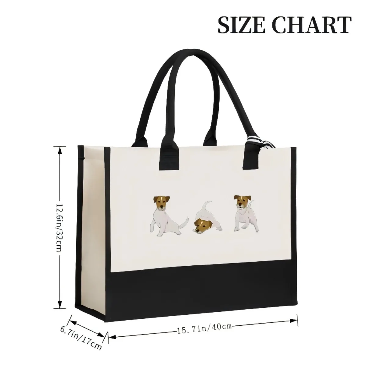 راسل جحر موستر 2026 وصول جديد موضة عملية واسعة قابلة لإعادة الاستخدام حمل حقيبة نمط طباعة 2 لهجة الثقيلة كبيرة