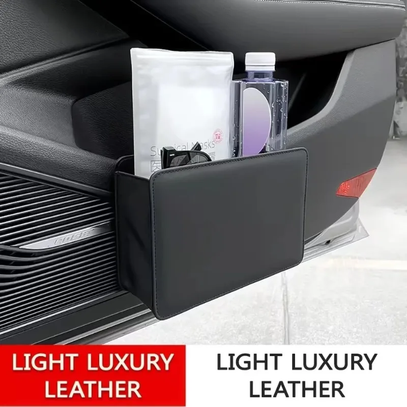Car Trash Can Door Storage Box, Foldable Seat Back Hanging Bag , Waterproof Car Interior Organizer for Sedan SUV view 6