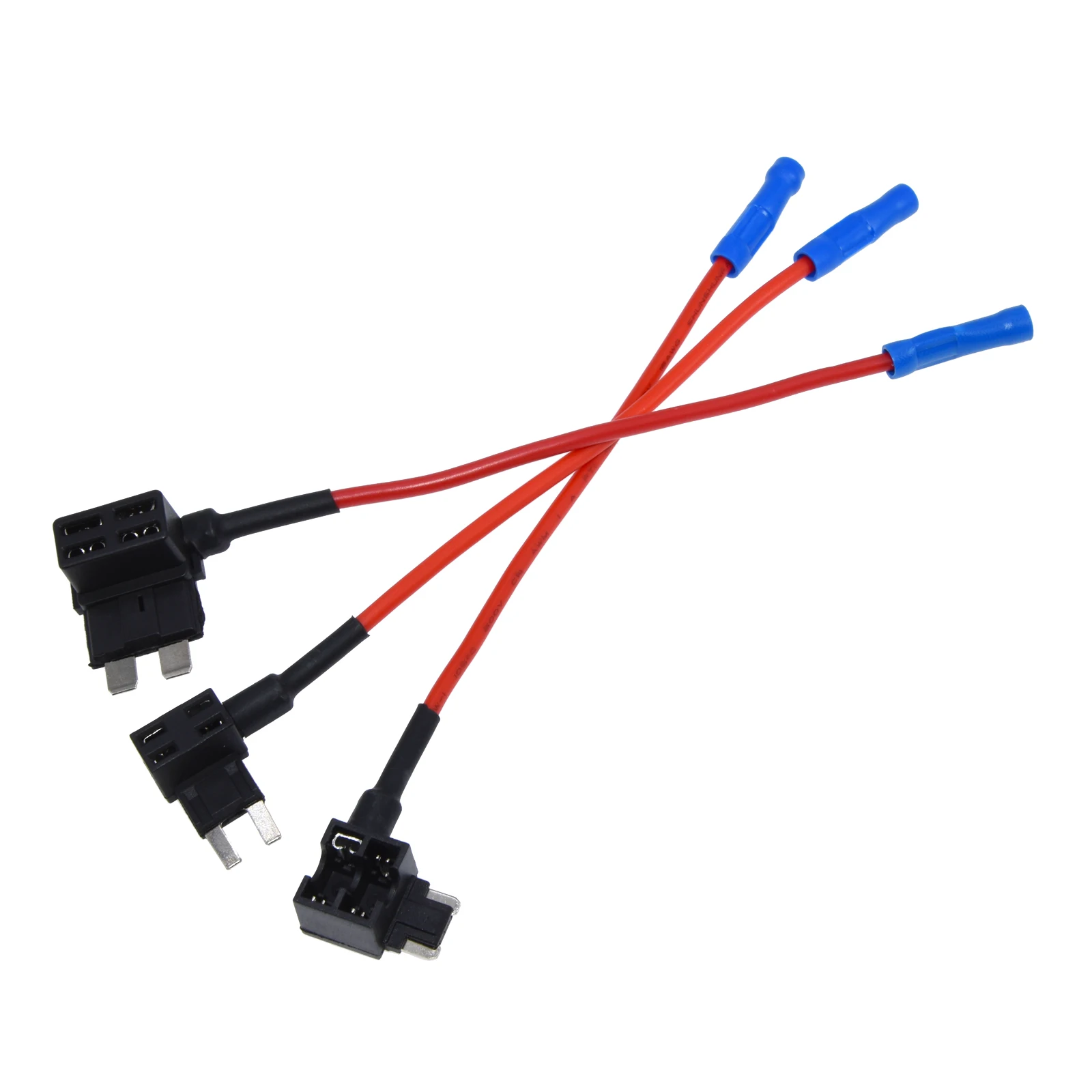 5pcs 12V MINI 14CM SMALL MEDIUM Size Car Fuse Holder Add-a-circuit TAP Adapter Micro Mini Standard ATM Blade Fuse