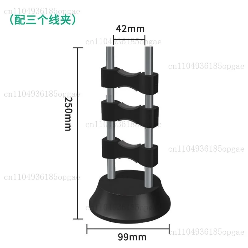 15-100cm Audio Cable Stand 304 Stainless Steel Base Wire Support AL Height Adjust Power Rack Vibration Isolate For Sound System