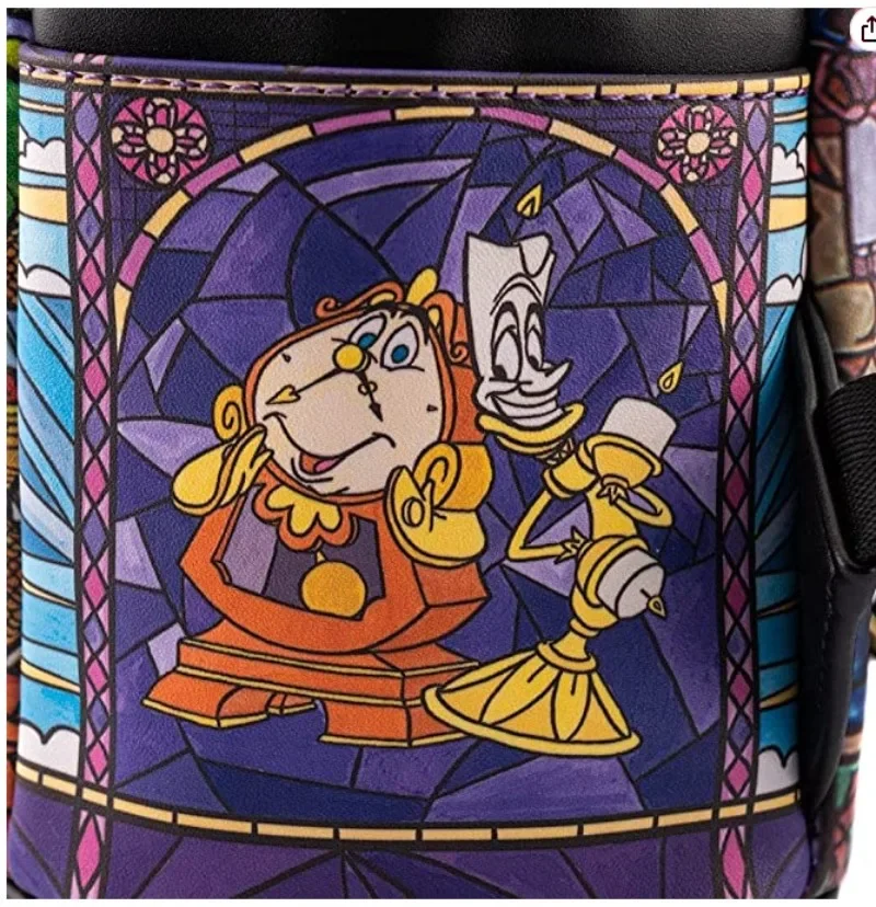 Picture 5: Beauty and The Beast Belle Castle Mini Backpack for Fashion Gift Mini Backpack Shoulder Bag Travel Bag Birthday Gift