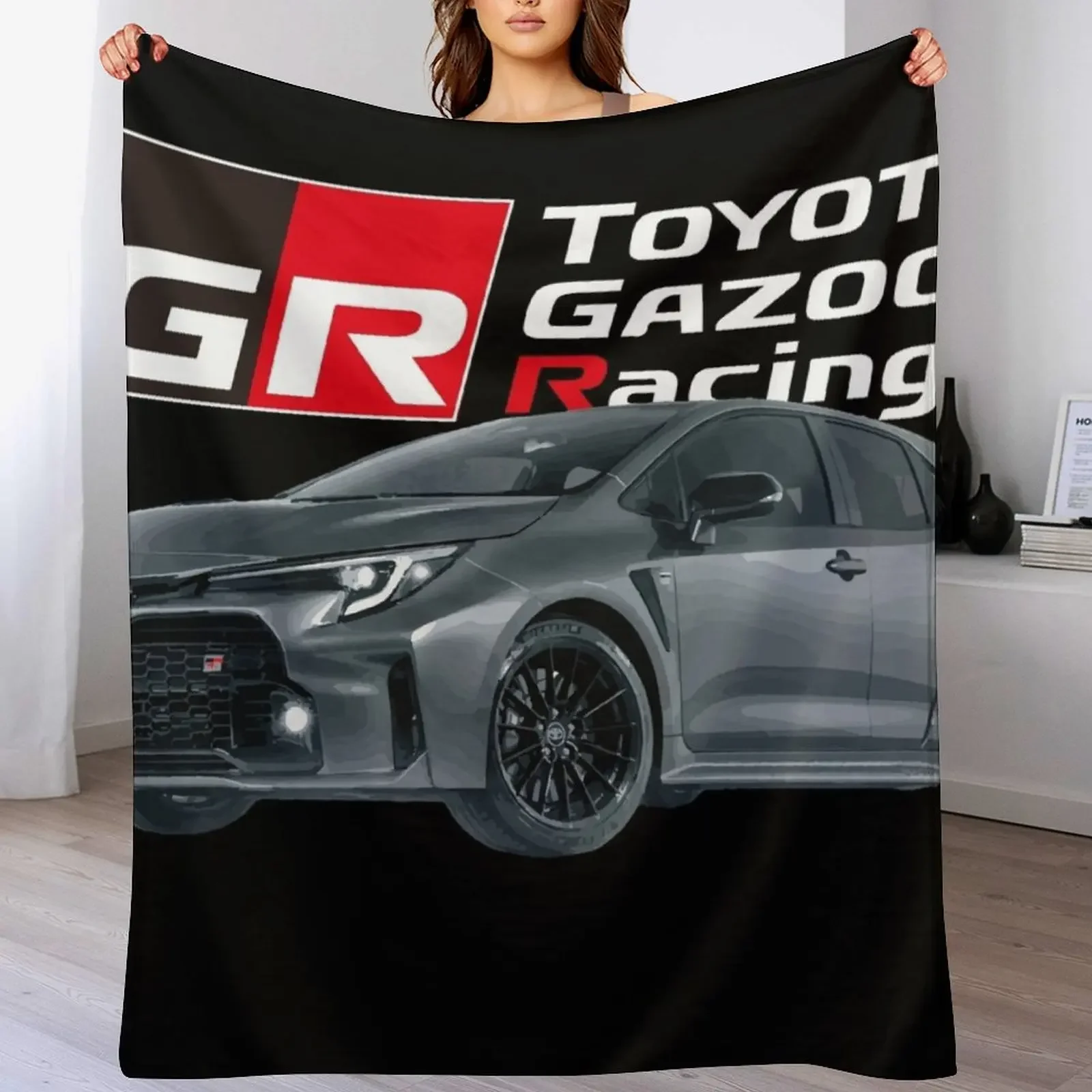 GR Corolla hot hatch Circuit Edition Throw Blanket Large Decorative Sofas Warm For Decorative Sofa Blankets