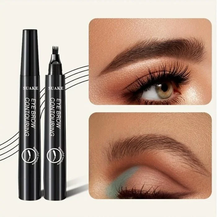 5 Farben zur Auswahl, Anfänger-Augenbrauenstift, langanhaltender, natürlicher Augenbrauenstift, zarter Augenbrauen-Make-up für Frauen, Geschenk für Studenten – Detail 6