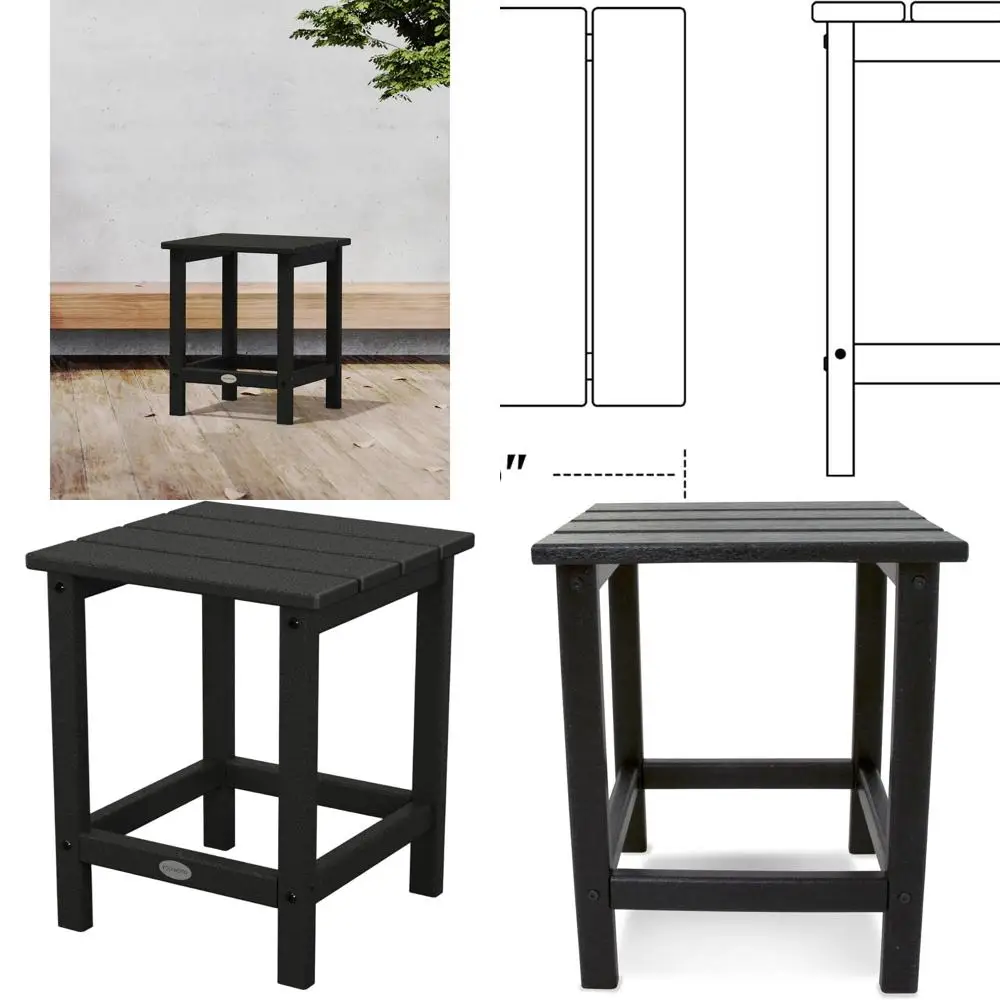 

Black 18-Inch Long Island Side Table