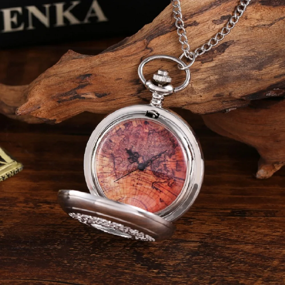12 Types New Fashion Silver Starry Sky Hollow Retro Pocket Watch Creative Gift Necklace Clock Chain Watches Birthday Gifts