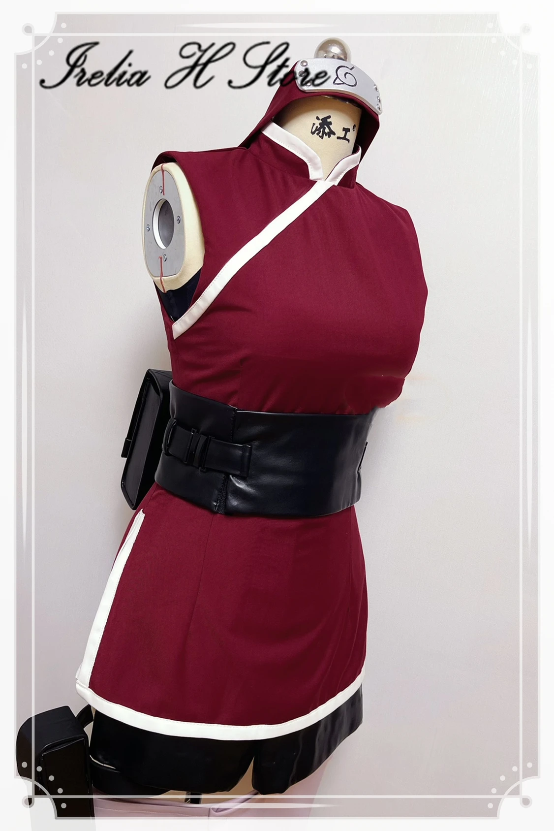 Irelia H Store Custom size/made Anime Cosplay Haruno Sakura Cosplay Costume Haruno Sakura ninja Suit image 2