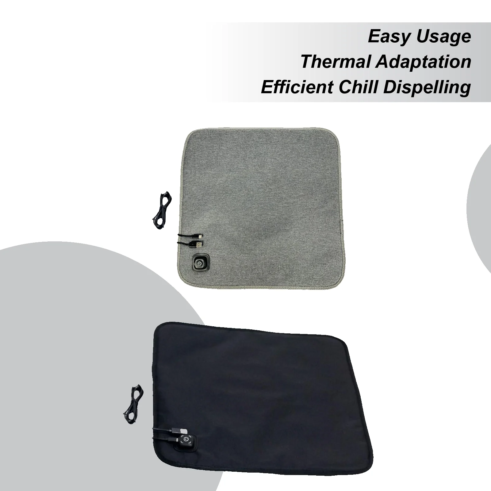 

Heated Pad For Office Chair Foldable Mat 3 Temperature Settings USB Heated Stadium Seat For Office Outdoor Stadium Car Truck