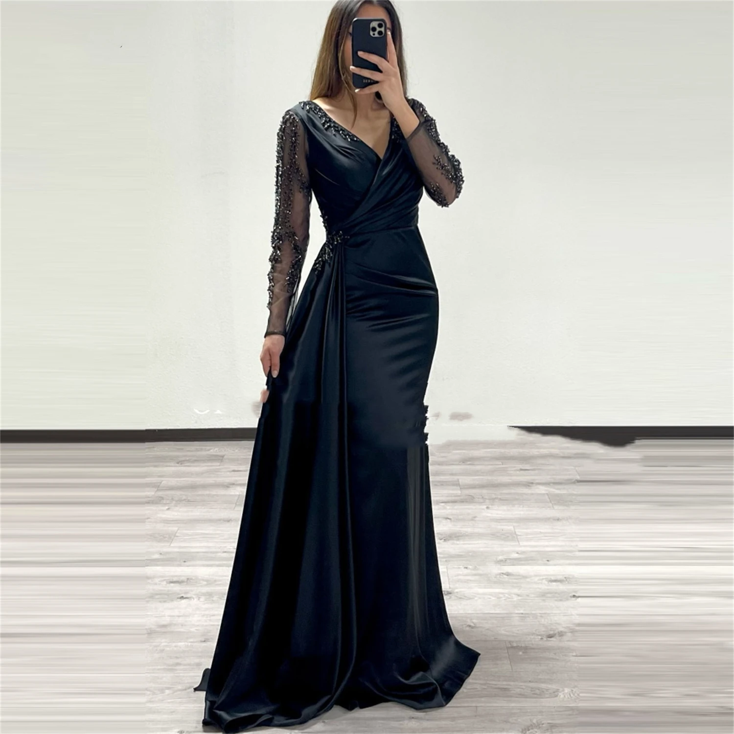 V-neck Civil Bride Dress Wedding 2023 High Sewing Wedding Dresses for Woman Plus Size Bepeithy Official Store Amanda Novias Gown