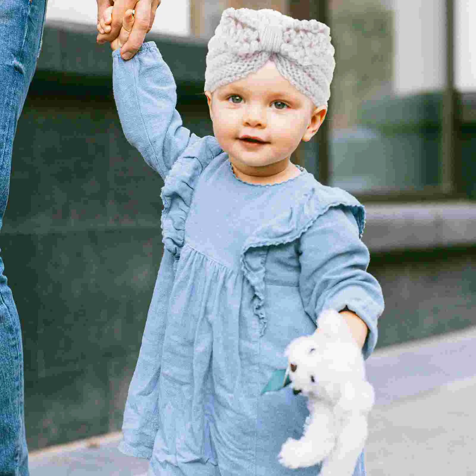 2 pçs gorro do bebê chapéu outono quente da criança chapéus recém-nascidos meninos fio infantil turbantes bonés foto adereços confortáveis