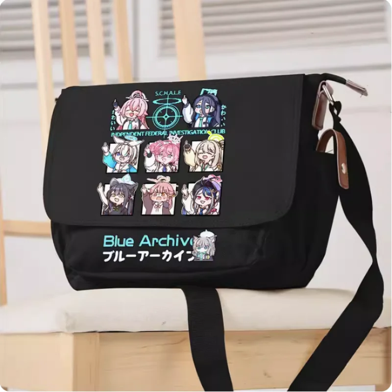 Anime Blauwe Archief Cartoon Tas Unsix Fashion Leisure Tieners Student Messenger Handtas B078