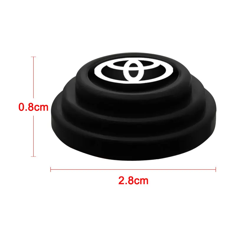 Car door shock-absorbing silicone pad noise proof cushion pad For Toyota Corolla Hilux Land Cruiser Prius Supra Rav4 Prado Camry