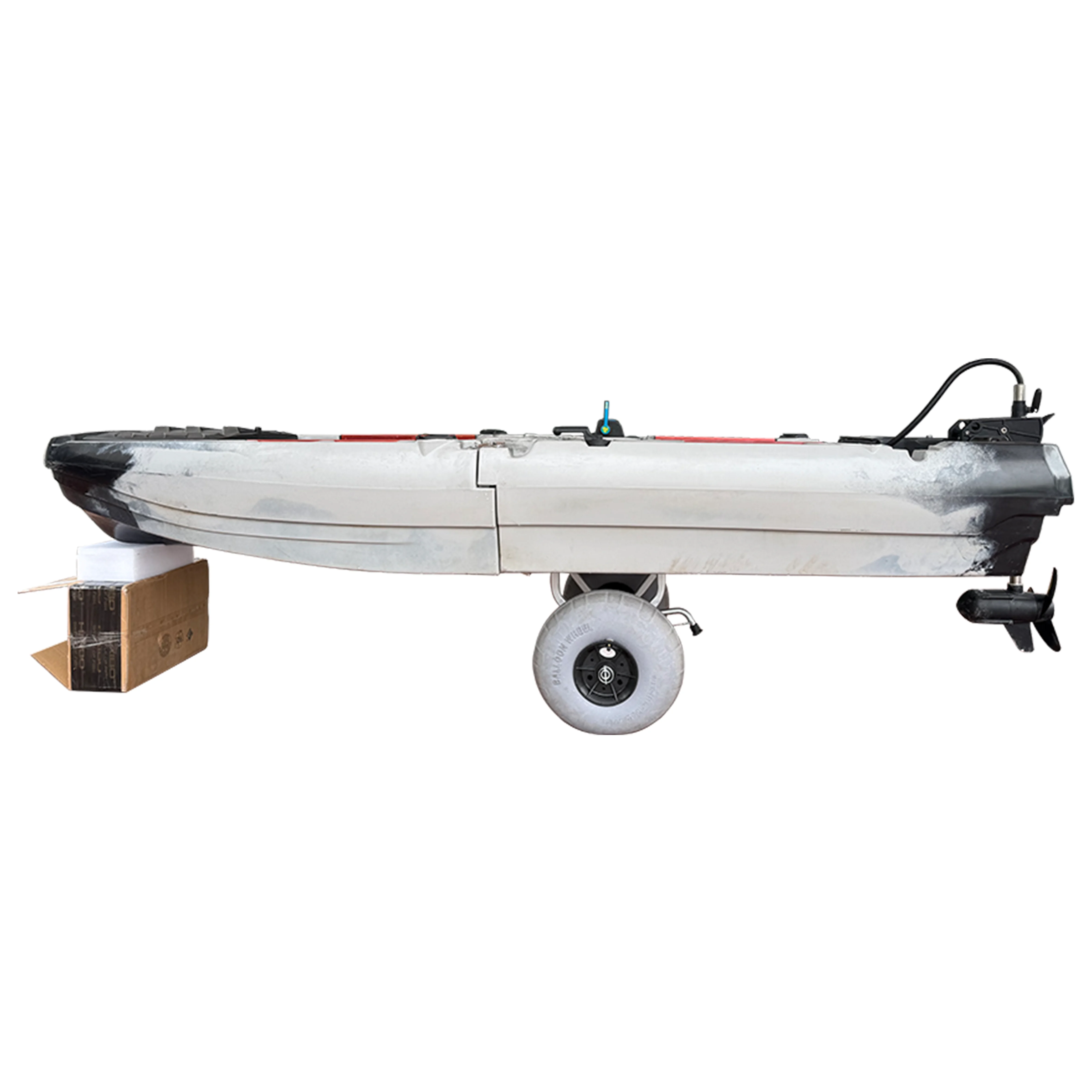 10FT تصميم جديد قالب كاياك 2 أشخاص دراجة نارية كاياك وحدات دواسة الصيد الإبحار قارب #3