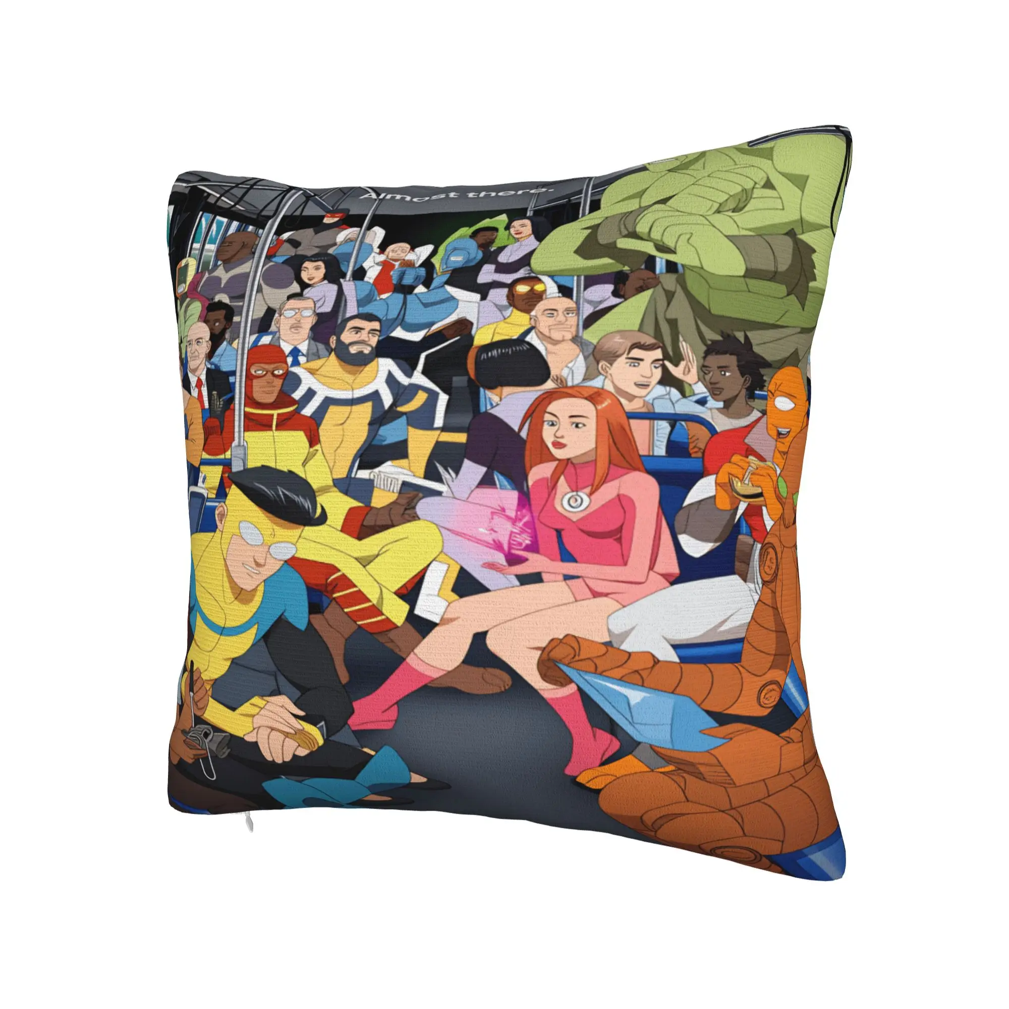 Pillow Cover Comic I-Invincible Hero  Fashion Pillow Case For Sofa Bedroom Home Decor Pillowcases