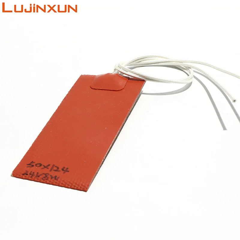 LUJINXUN 220V Silicone Rubber Heating Plate, Electrical Heater Skip Heating Element 23x200mm 30x150mm 30x400mm Accept Custom